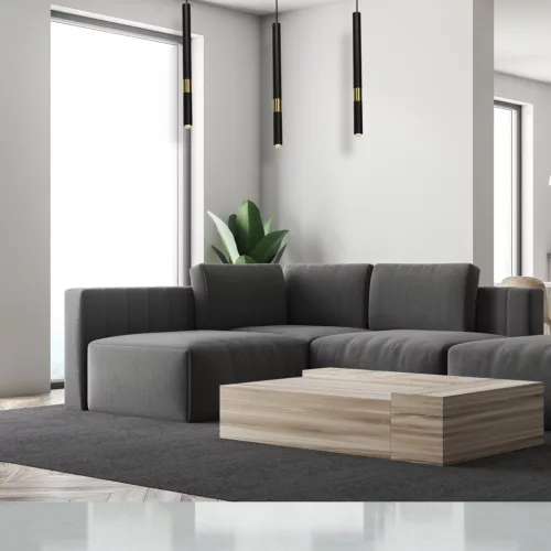 MONZA 3xG9 8W hosszúkás, minimalista fekete arany függőlámpa MLP6334 Milagro Metal