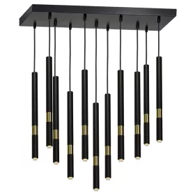   MONZA függőlámpa 11xG9 8W hosszúkás, minimalista fekete arany MLP6386 Milagro Metal