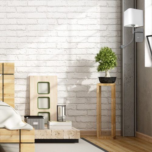 NAPOLI Fali lámpa Fehér króm 1xE27 + 1W LED Milagro