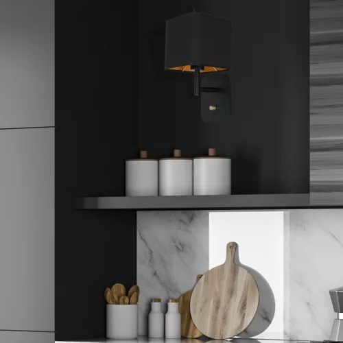 NAPOLI Black Gold fali lámpa 1xE27 Milagro