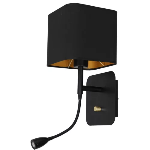 NAPOLI Fali lámpa Black Gold 1xE27 + 1W LED Milagro