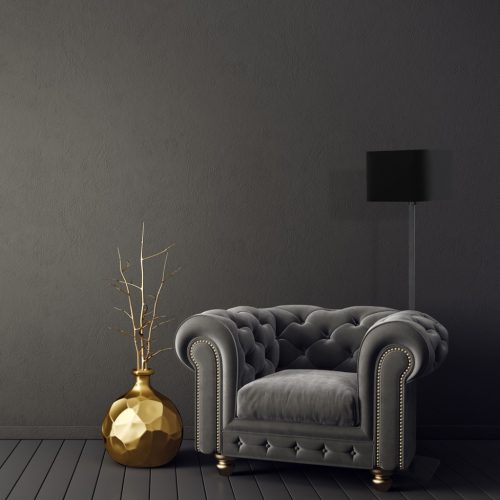 NAPOLI állólámpa fekete arany 1xE27 Milagro