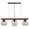 OZZY 3xE27 függőlámpa Különféle geometriai formájú Loft MLP6252 Milagro fém + fa