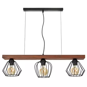   OZZY 3xE27 függőlámpa Különféle geometriai formájú Loft MLP6252 Milagro fém + fa