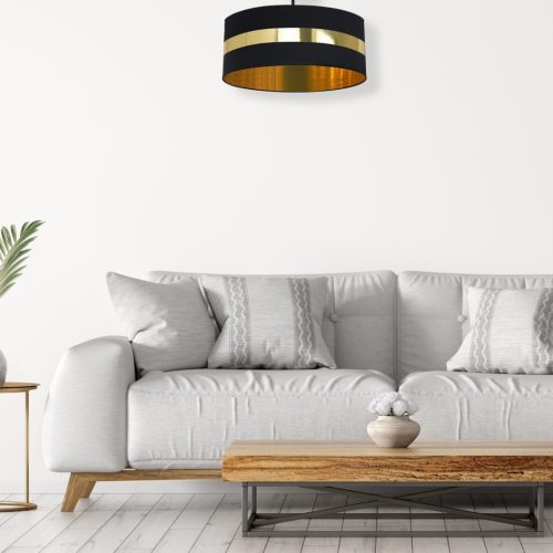 PALMIRA mennyezeti lámpa fekete arany 1xE27 Milagro