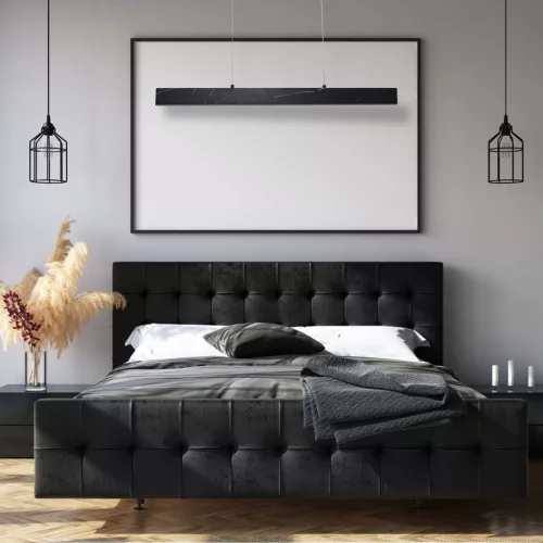 PIERCE 18W LED Minimális Fekete Márvány függőlámpa ML6473 Milagro Fém + Műanyag