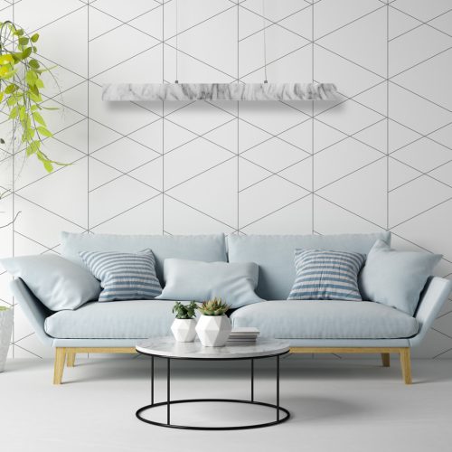 PIERCE 18W LED Minimális Fehér Márvány függőlámpa ML6476 Milagro Fém + Műanyag