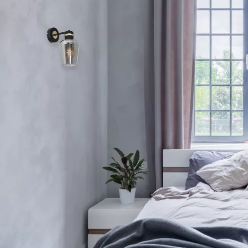 RICHMOND Black Gold fali lámpa 1xE27 Milagro