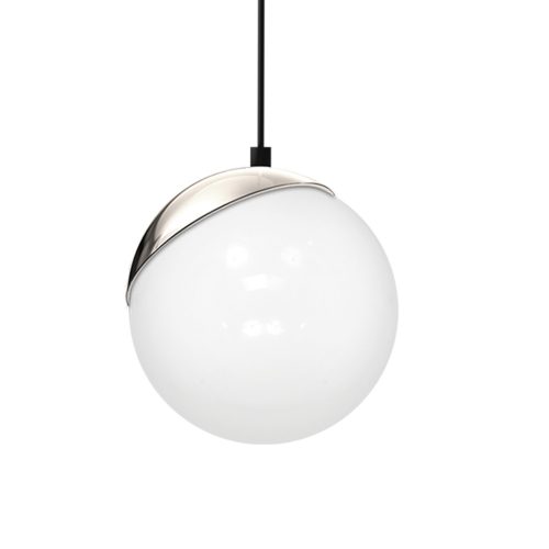 SFERA függőlámpa 1xE27 60W White Ball Króm részletek MLP4673 Milagro Fém + Üveg