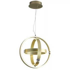   SIRIUS 80W háromdimenziós függőlámpa Golden Rings ML6187 Milagro fém + műanyag + kristály