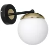 Fali lámpa SPARTA Black Gold 1xE14 Milagro