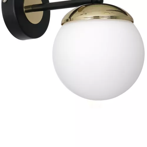 Fali lámpa SPARTA Black Gold 1xE14 Milagro