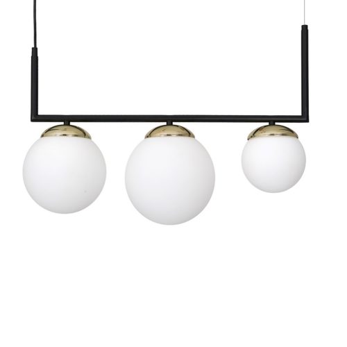 SPARTA függőlámpa 3xE14 White Ball Gold Milagro elemek MLP6498 Fém + Üveg