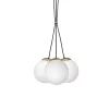 SPARTA függőlámpa 3xE14 White Ball Gold Milagro elemek MLP6499 Fém + Üveg