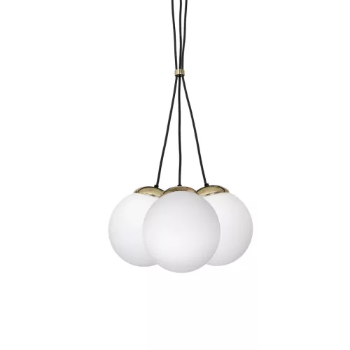 SPARTA függőlámpa 3xE14 White Ball Gold Milagro elemek MLP6499 Fém + Üveg