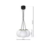 SPARTA függőlámpa 3xE14 White Ball Gold Milagro elemek MLP6499 Fém + Üveg