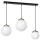 SPARTA függőlámpa 3xE14 White Ball Gold Milagro elemek MLP64500 Fém + Üveg