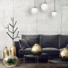 SPARTA függőlámpa 3xE14 White Ball Gold Milagro elemek MLP64500 Fém + Üveg