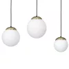 SPARTA függőlámpa 3xE14 White Ball Gold Milagro elemek MLP64500 Fém + Üveg