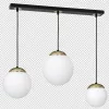 SPARTA függőlámpa 3xE14 White Ball Gold Milagro elemek MLP64500 Fém + Üveg
