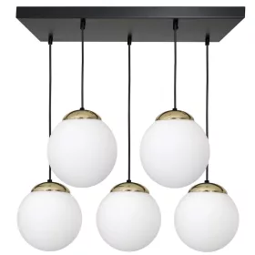   SPARTA függőlámpa 5xE14 White Ball Gold Milagro elemek MLP64501 Fém + Üveg