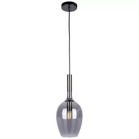   TANGO függőlámpa 1xE14 Áramvonalas füstlámpabúra Milagro ML6165 Fém + Üveg