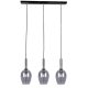 TANGO függőlámpa 3xE14 Áramvonalas füstlámpabúra Milagro ML6166 Fém + Üveg