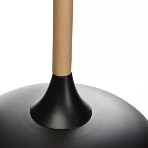 TAYLOR függesztett lámpa 1xE27 klasszikus fekete lámpaernyő MLP6218 Milagro fém + fa