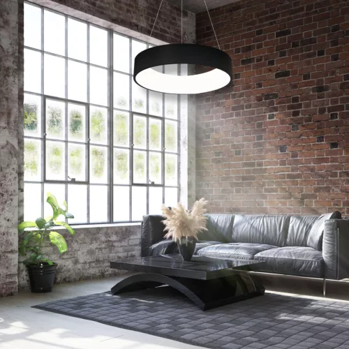 OHIO 24W LED fekete felni, minimalista függőlámpa MLP6358 Milagro fém + akril