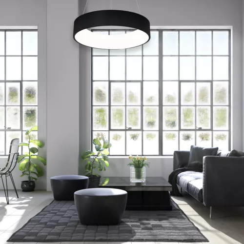 OHIO 24W LED fekete felni, minimalista függőlámpa MLP6358 Milagro fém + akril
