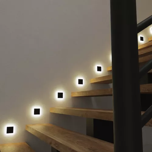 LED lépcsővilágító 0.6W 3000K meleg fehér 230V 13lm EVO Eko-Light