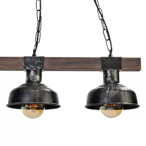 FARO függesztett lámpa 3xE27 60W Vintage Wooden Beam MLP6243 Milagro fém + fa