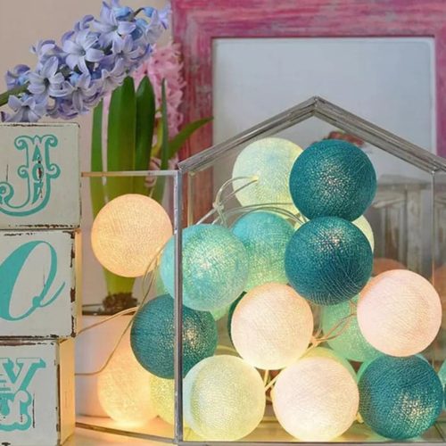 PATTAGOLYÓK LED világító golyók Elemes füzér + 20x LED lámpa MILAGRO EKD786