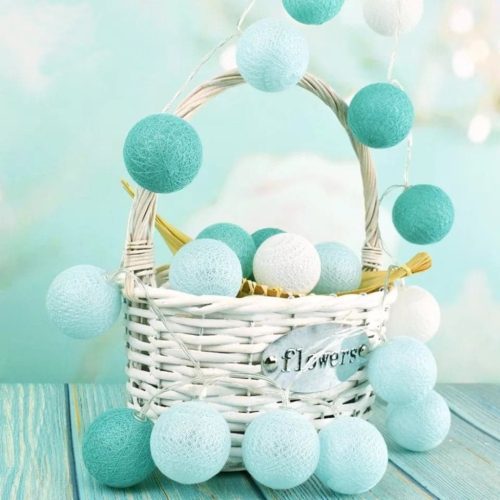 PATTAGOLYÓK LED világító golyók Elemes füzér + 20x LED lámpa MILAGRO EKD786