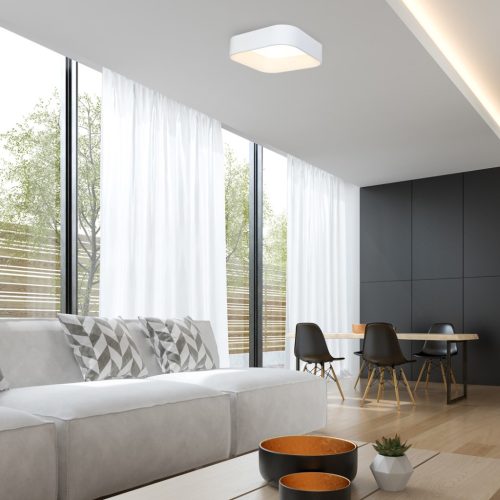 Felületre szerelhető mennyezeti lámpa ASTRO 24W LED négyzet alakú lámpaernyő fehér ML6355 Milagro fém + akril