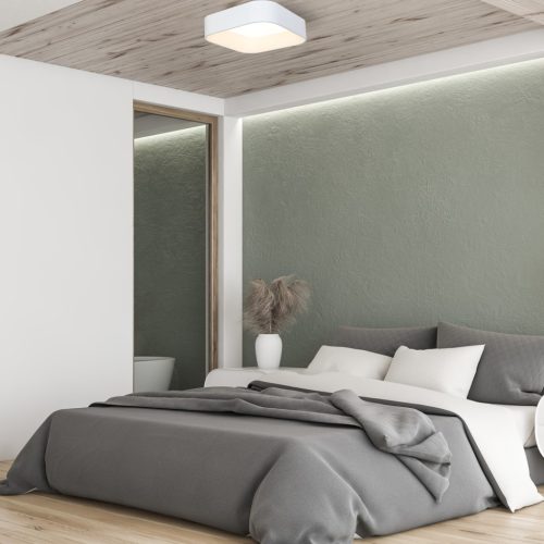 Felületre szerelhető mennyezeti lámpa ASTRO 24W LED négyzet alakú lámpaernyő fehér ML6355 Milagro fém + akril