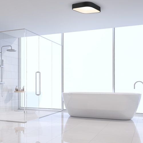 Felületre szerelhető mennyezeti lámpa ASTRO 24W 4000K LED négyzet alakú ernyő fekete ML6356 Milagro fém + akril