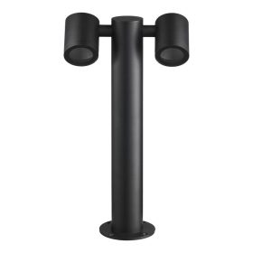 Kültéri kerti lámpa 2xGU10 IP44 oszlop 45cm Fekete