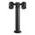 Kültéri kerti lámpa 2xGU10 IP44 oszlop 45cm Fekete