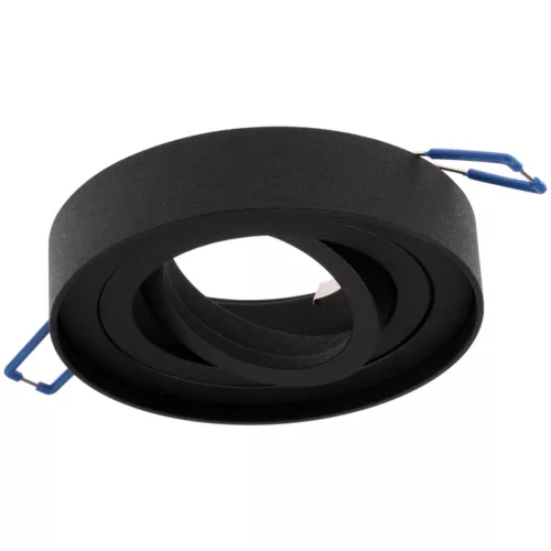 Süllyesztett HALOGÉN GU10 TUBE SPOT Mozgatható NUSA kerek fekete 50mm