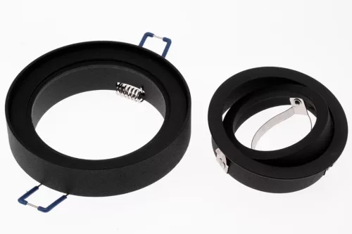 Süllyesztett HALOGÉN GU10 TUBE SPOT Mozgatható NUSA kerek fekete 50mm