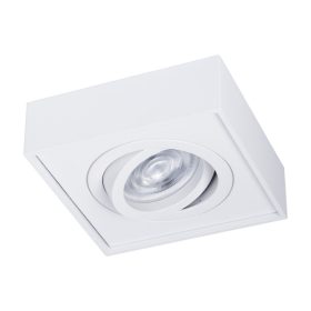   SPOT GU10 Nusa szögletes süllyesztett halogén mennyezeti lámpatest mozgatható négyzet alakú fehér