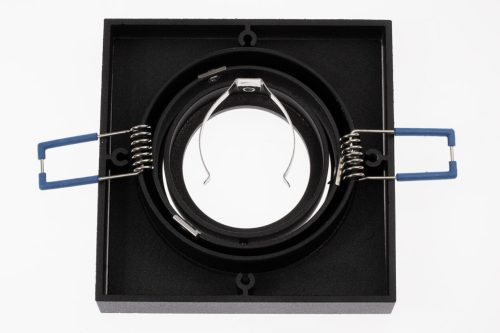 SPOT GU10 Nusa szögletes süllyesztett halogén mennyezeti rögzítő mozgatható négyzet alakú fekete