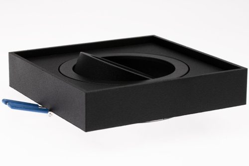 SPOT GU10 Nusa szögletes süllyesztett halogén mennyezeti rögzítő mozgatható négyzet alakú fekete