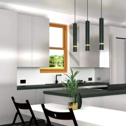 JOKER GREEN GOLD függőlámpa 3 x GU10 MILAGRO Fém modern stílusban