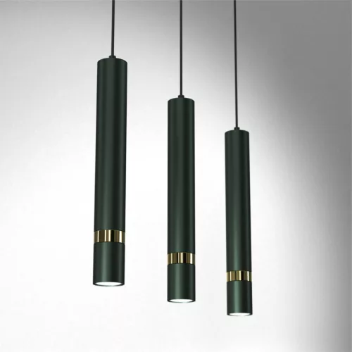JOKER GREEN GOLD függőlámpa 3 x GU10 MILAGRO Fém modern stílusban