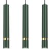 JOKER GREEN GOLD függőlámpa 3 x GU10 MILAGRO Fém modern stílusban
