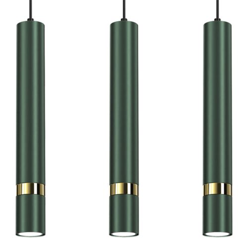 JOKER GREEN GOLD függőlámpa 3 x GU10 MILAGRO Fém modern stílusban
