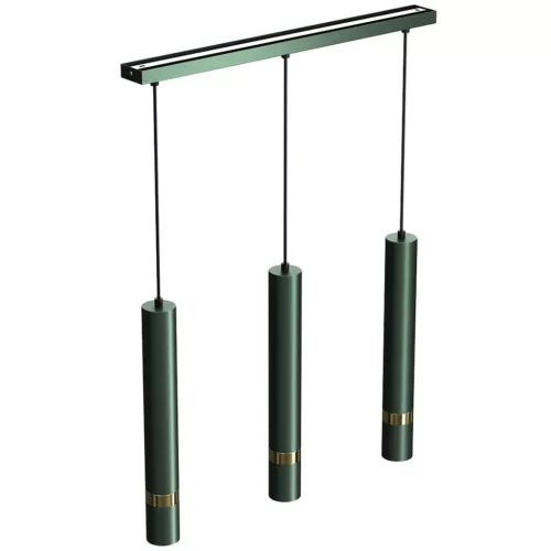 JOKER GREEN GOLD függőlámpa 3 x GU10 MILAGRO Fém modern stílusban