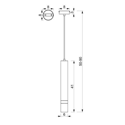 JOKER BLUE GOLD függőlámpa GU10 MILAGRO Fém, modern stílusban